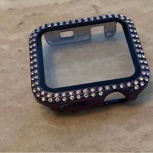 Dark blue Apple Watch case 38MM Crystal-Studded Smartwatch Case